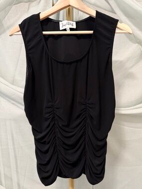 Joseph Ribkoff Black Ruched Sleeveless Top
